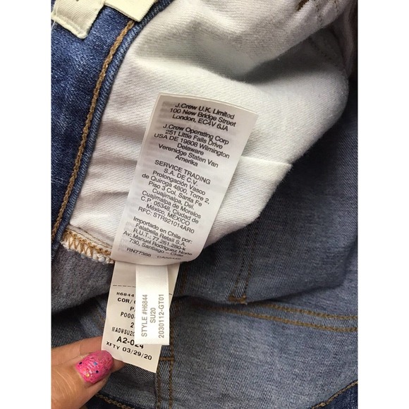 Madewell Womens 9” Mid Rise Fray Hem Skinny Stretch Jeans Size 27X29 - Picture 11 of 13